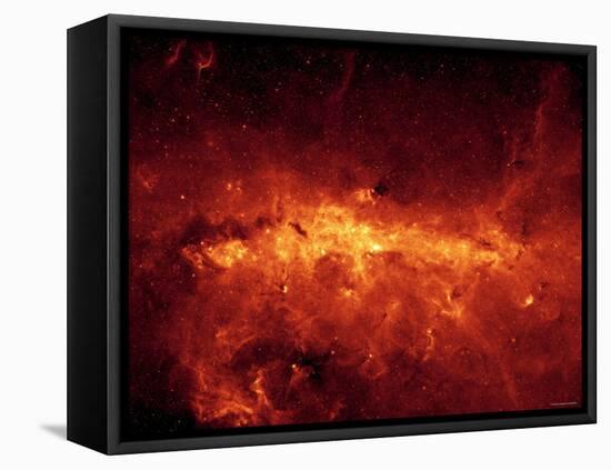 Milky Way Center Aglow with Dust-Stocktrek Images-Framed Premier Image Canvas