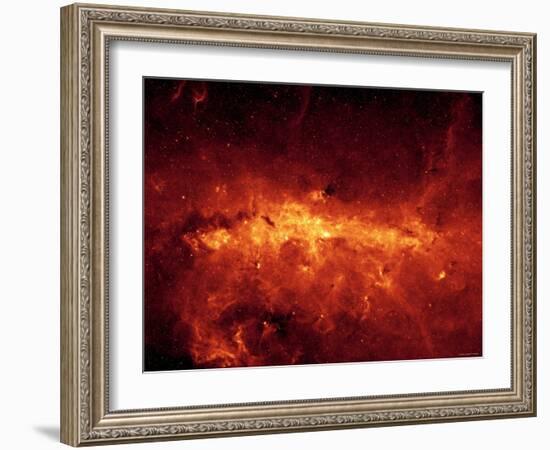 Milky Way Center Aglow with Dust-Stocktrek Images-Framed Photographic Print