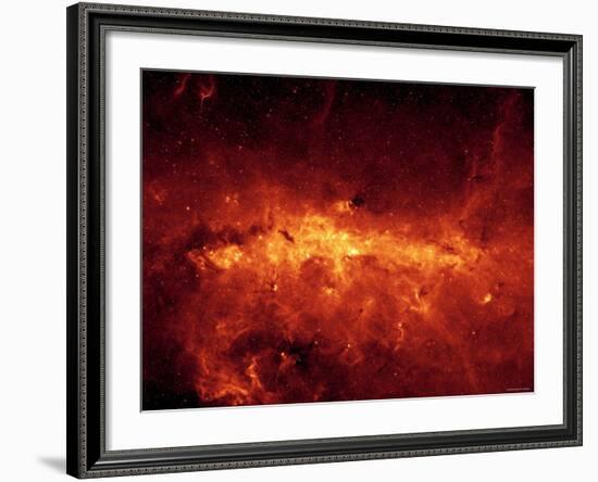 Milky Way Center Aglow with Dust-Stocktrek Images-Framed Photographic Print