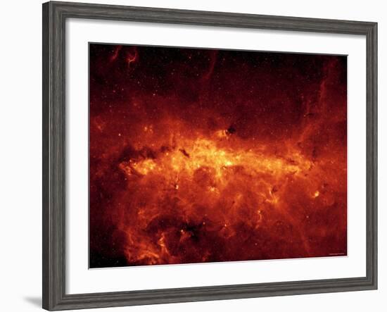 Milky Way Center Aglow with Dust-Stocktrek Images-Framed Photographic Print