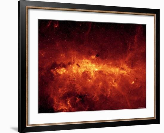 Milky Way Center Aglow with Dust-Stocktrek Images-Framed Photographic Print