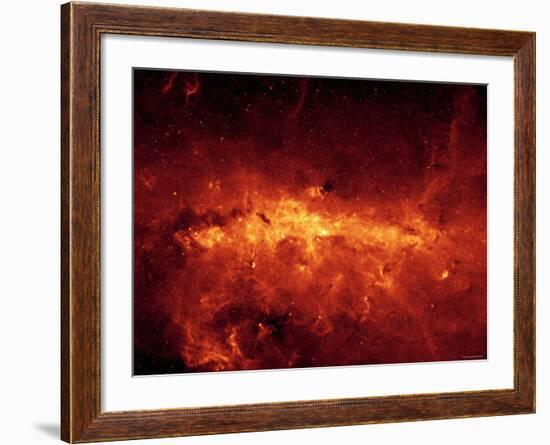 Milky Way Center Aglow with Dust-Stocktrek Images-Framed Photographic Print