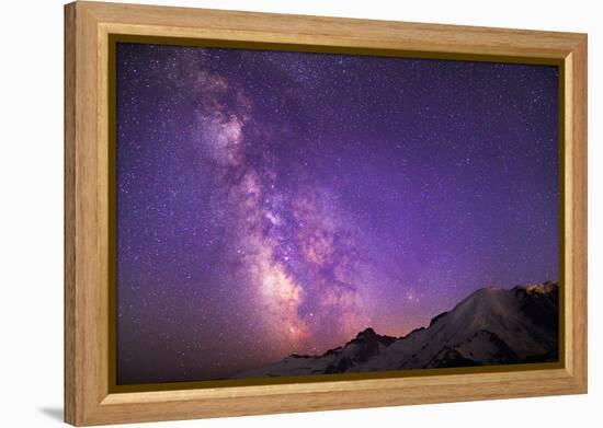 Milky Way (Constellation Sagittarius), Mt Rainier NP, Washington, USA-Gary Luhm-Framed Premier Image Canvas