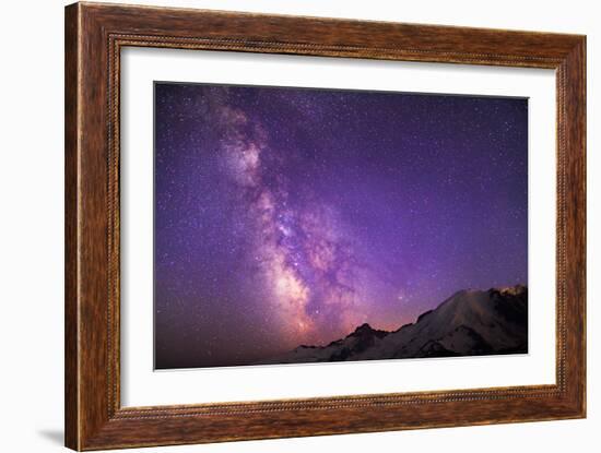 Milky Way (Constellation Sagittarius), Mt Rainier NP, Washington, USA-Gary Luhm-Framed Photographic Print