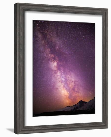 Milky Way (Constellation Sagittarius), Mt Rainier NP, Washington, USA-Gary Luhm-Framed Photographic Print