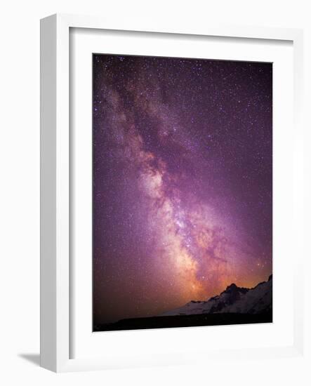 Milky Way (Constellation Sagittarius), Mt Rainier NP, Washington, USA-Gary Luhm-Framed Photographic Print