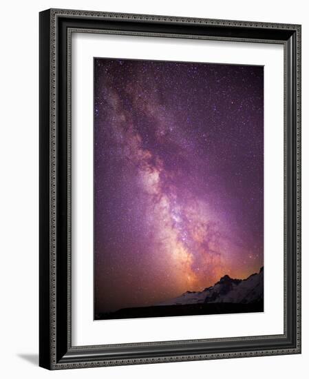 Milky Way (Constellation Sagittarius), Mt Rainier NP, Washington, USA-Gary Luhm-Framed Photographic Print