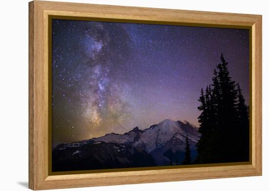 Milky Way (Constellation Sagittarius), Mt Rainier NP, Washington, USA-Gary Luhm-Framed Premier Image Canvas
