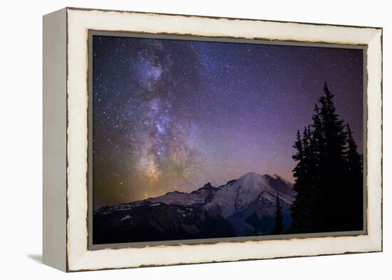 Milky Way (Constellation Sagittarius), Mt Rainier NP, Washington, USA-Gary Luhm-Framed Premier Image Canvas