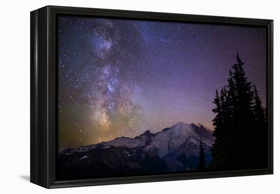 Milky Way (Constellation Sagittarius), Mt Rainier NP, Washington, USA-Gary Luhm-Framed Premier Image Canvas