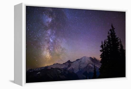 Milky Way (Constellation Sagittarius), Mt Rainier NP, Washington, USA-Gary Luhm-Framed Premier Image Canvas