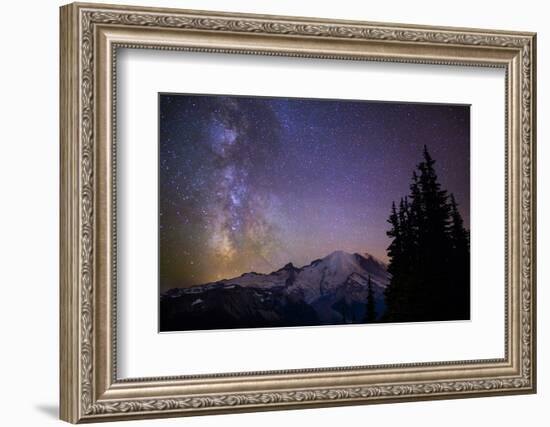 Milky Way (Constellation Sagittarius), Mt Rainier NP, Washington, USA-Gary Luhm-Framed Photographic Print