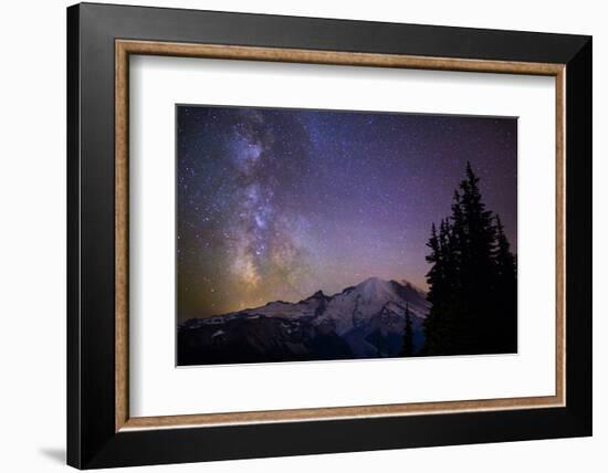 Milky Way (Constellation Sagittarius), Mt Rainier NP, Washington, USA-Gary Luhm-Framed Photographic Print