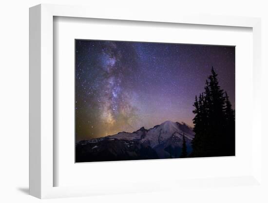 Milky Way (Constellation Sagittarius), Mt Rainier NP, Washington, USA-Gary Luhm-Framed Photographic Print