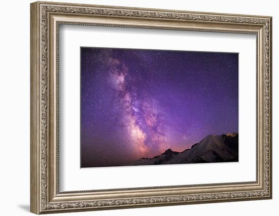 Milky Way (Constellation Sagittarius), Mt Rainier NP, Washington, USA-Gary Luhm-Framed Photographic Print