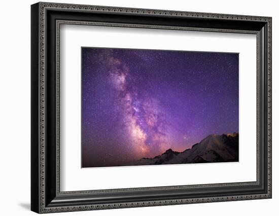 Milky Way (Constellation Sagittarius), Mt Rainier NP, Washington, USA-Gary Luhm-Framed Photographic Print