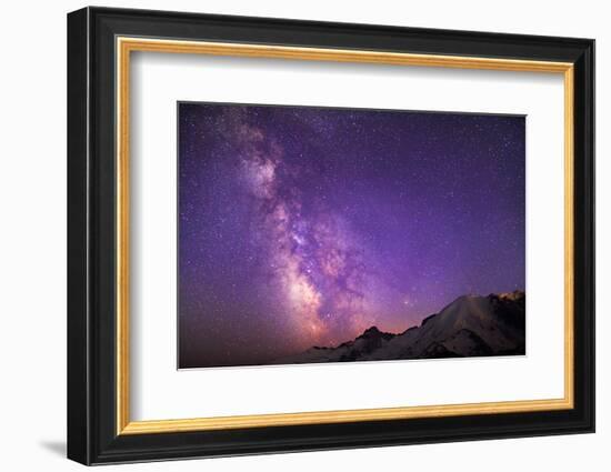 Milky Way (Constellation Sagittarius), Mt Rainier NP, Washington, USA-Gary Luhm-Framed Photographic Print