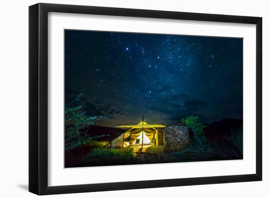 Milky Way Galaxy and Stars, Namibia, Africa-Ragnar Th Sigurdsson-Framed Photographic Print