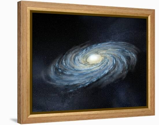 Milky Way Galaxy, Artwork-Henning Dalhoff-Framed Premier Image Canvas