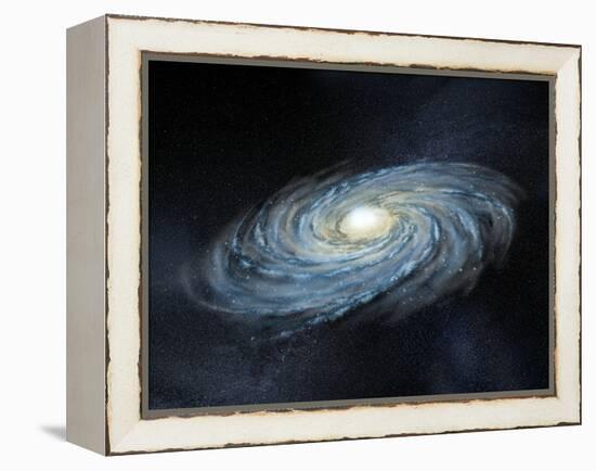 Milky Way Galaxy, Artwork-Henning Dalhoff-Framed Premier Image Canvas