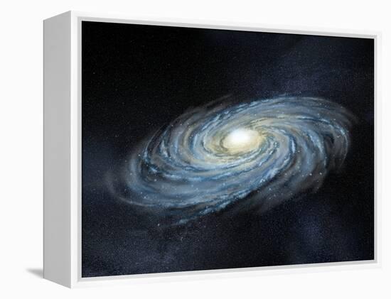 Milky Way Galaxy, Artwork-Henning Dalhoff-Framed Premier Image Canvas