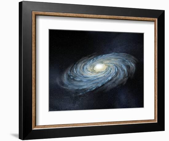 Milky Way Galaxy, Artwork-Henning Dalhoff-Framed Premium Photographic Print