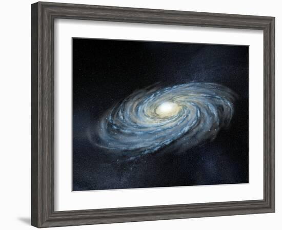 Milky Way Galaxy, Artwork-Henning Dalhoff-Framed Photographic Print