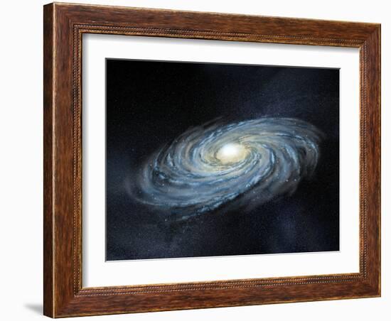 Milky Way Galaxy, Artwork-Henning Dalhoff-Framed Photographic Print