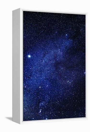 Milky Way Galaxy, Lapland, Sweden-null-Framed Premier Image Canvas