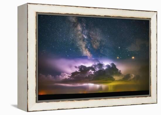 Milky Way Monsoon Print-Darren White Photography-Framed Premier Image Canvas