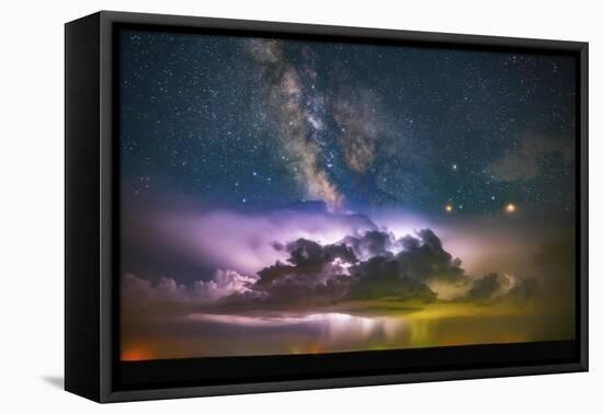 Milky Way Monsoon Print-Darren White Photography-Framed Premier Image Canvas