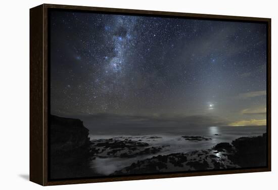 Milky Way Over Cape Schanck, Australia-Alex Cherney-Framed Premier Image Canvas