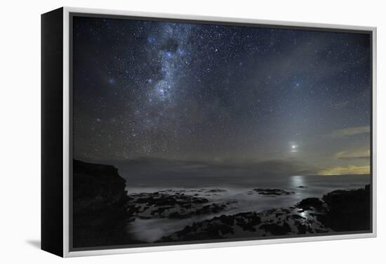 Milky Way Over Cape Schanck, Australia-Alex Cherney-Framed Premier Image Canvas