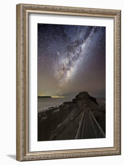 Milky Way Over Cape Schanck, Australia-Alex Cherney-Framed Photographic Print