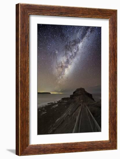 Milky Way Over Cape Schanck, Australia-Alex Cherney-Framed Photographic Print