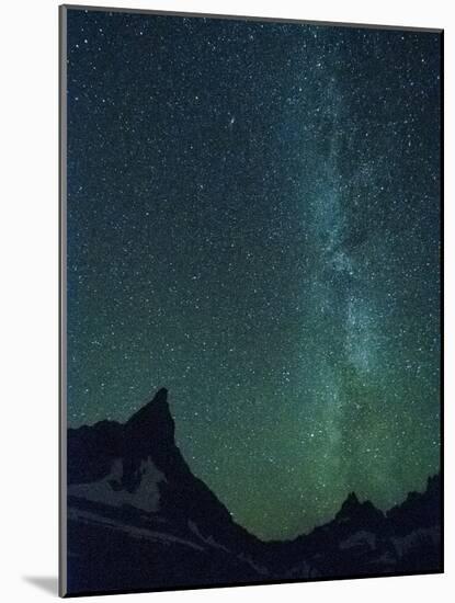 Milky Way over Glacier National Park, Montana.-Steven Gnam-Mounted Photographic Print