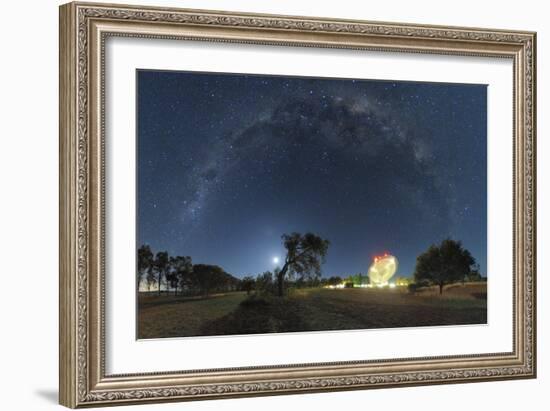 Milky Way Over Parkes Observatory-Alex Cherney-Framed Photographic Print