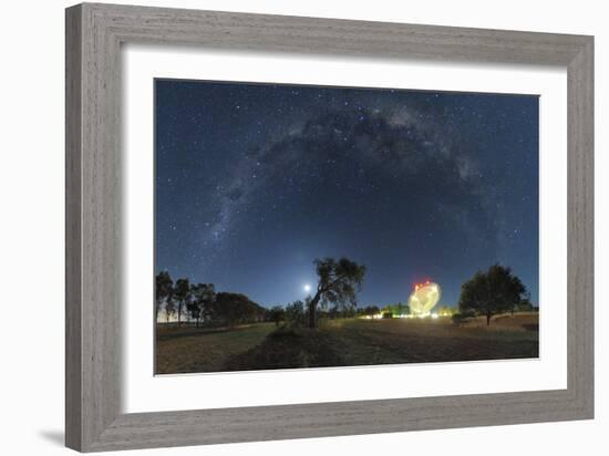 Milky Way Over Parkes Observatory-Alex Cherney-Framed Photographic Print