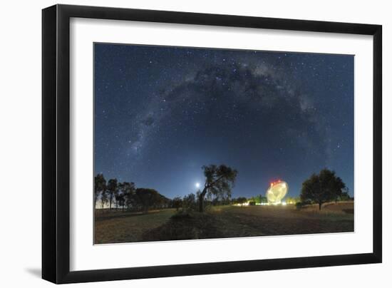 Milky Way Over Parkes Observatory-Alex Cherney-Framed Photographic Print