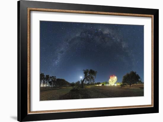 Milky Way Over Parkes Observatory-Alex Cherney-Framed Photographic Print