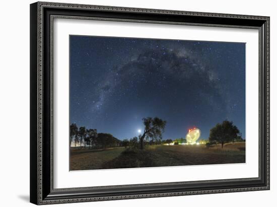 Milky Way Over Parkes Observatory-Alex Cherney-Framed Photographic Print