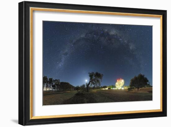 Milky Way Over Parkes Observatory-Alex Cherney-Framed Photographic Print