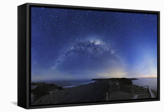 Milky Way Over Phillip Island, Australia-Alex Cherney-Framed Premier Image Canvas