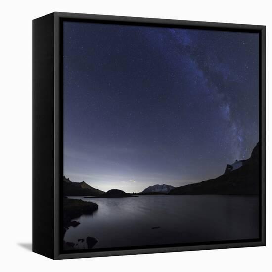 Milky Way over Rossett Lake at an Altitude of 2709 Meters-Roberto Moiola-Framed Premier Image Canvas