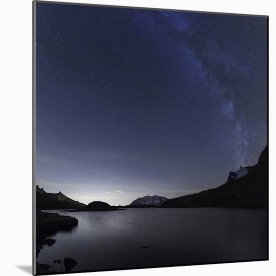 Milky Way over Rossett Lake at an Altitude of 2709 Meters-Roberto Moiola-Mounted Photographic Print