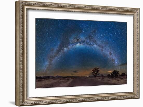 Milky Way Reflected over the Atacama Desert-Giulio Ercolani-Framed Photographic Print