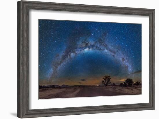 Milky Way Reflected over the Atacama Desert-Giulio Ercolani-Framed Photographic Print