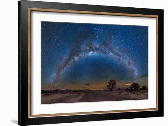 Milky Way Reflected over the Atacama Desert-Giulio Ercolani-Framed Photographic Print