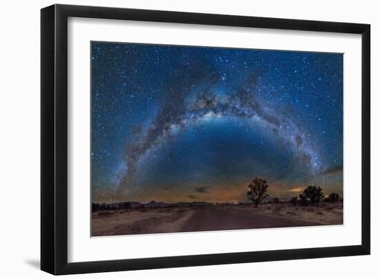 Milky Way Reflected over the Atacama Desert-Giulio Ercolani-Framed Photographic Print