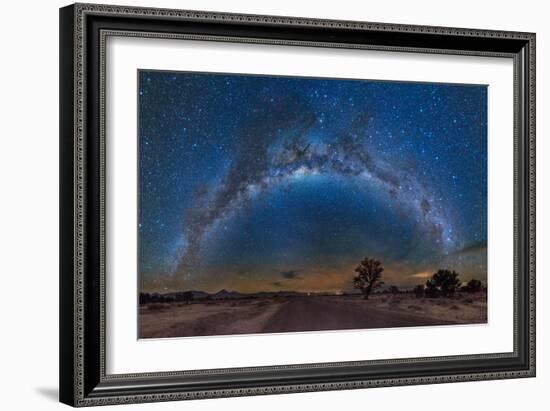 Milky Way Reflected over the Atacama Desert-Giulio Ercolani-Framed Photographic Print